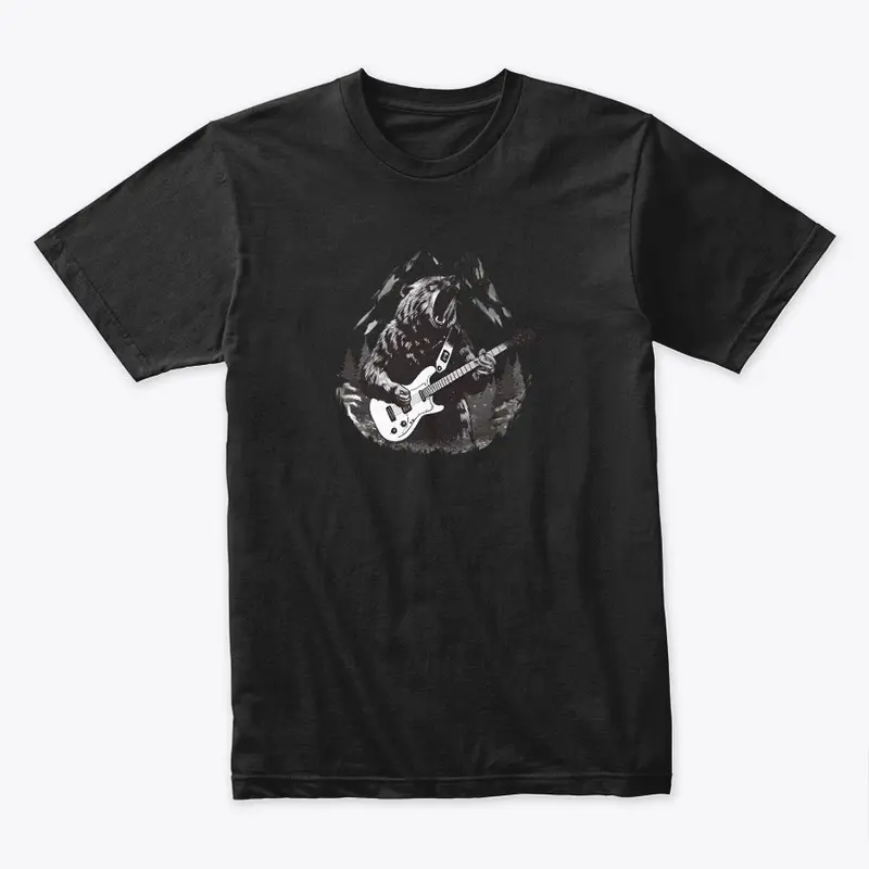 Wild Bear Rockstar Guitarist Shirt