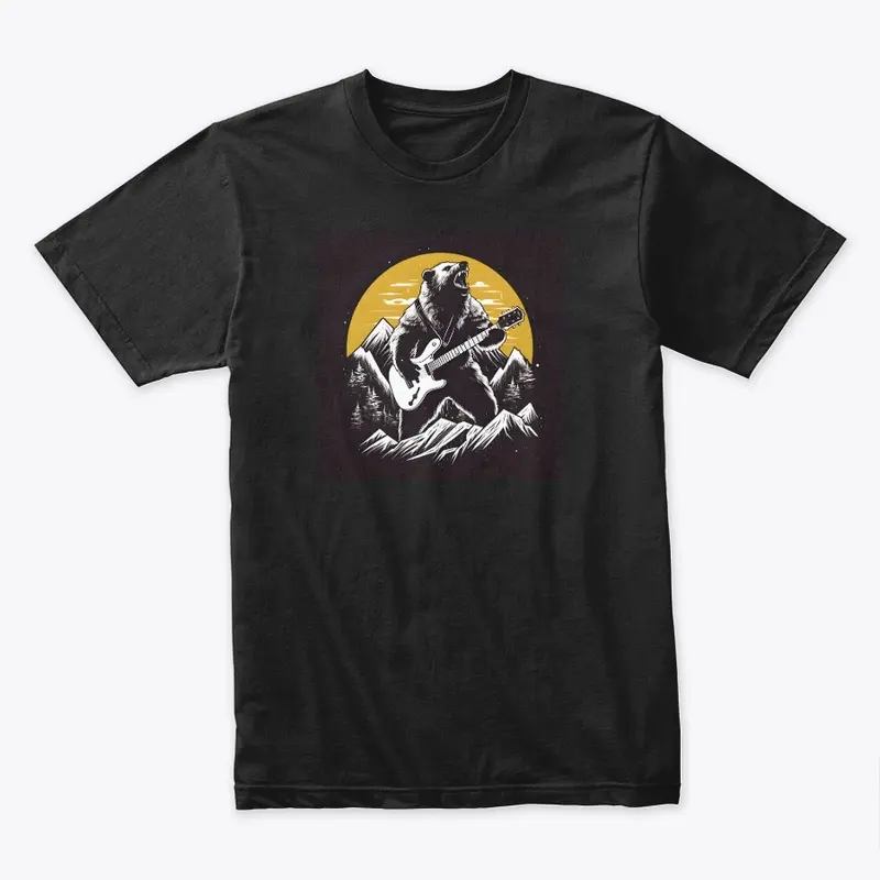 Bear Playing Guitar Shirt 