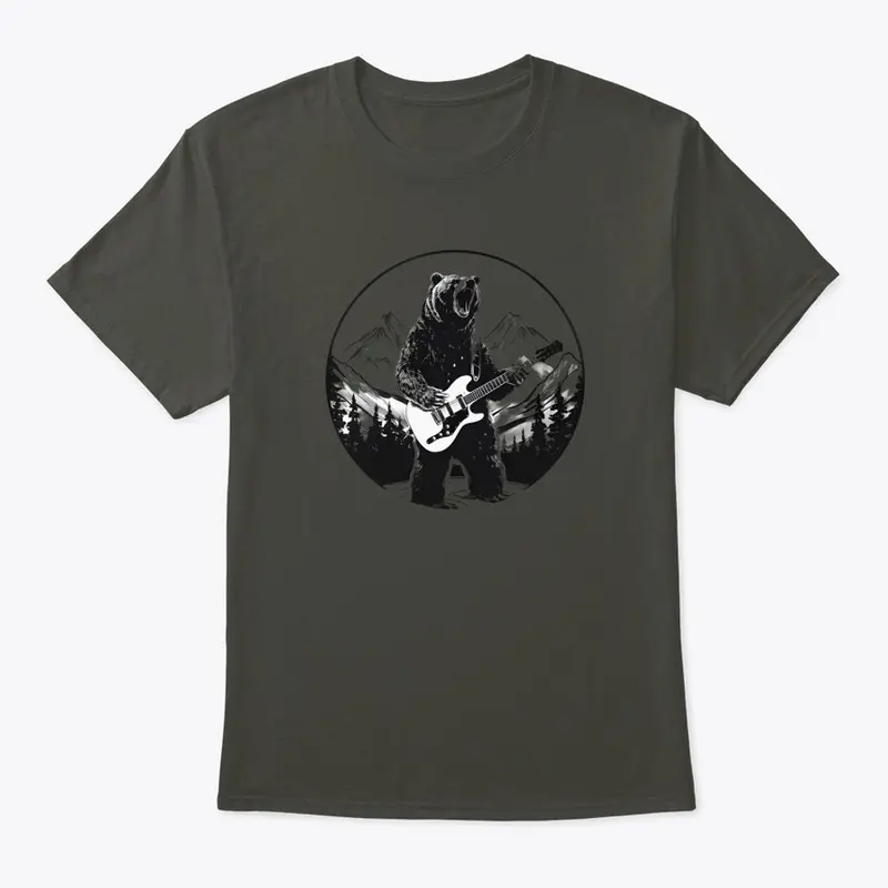 Bear Playing Bass Guitar Shirt 