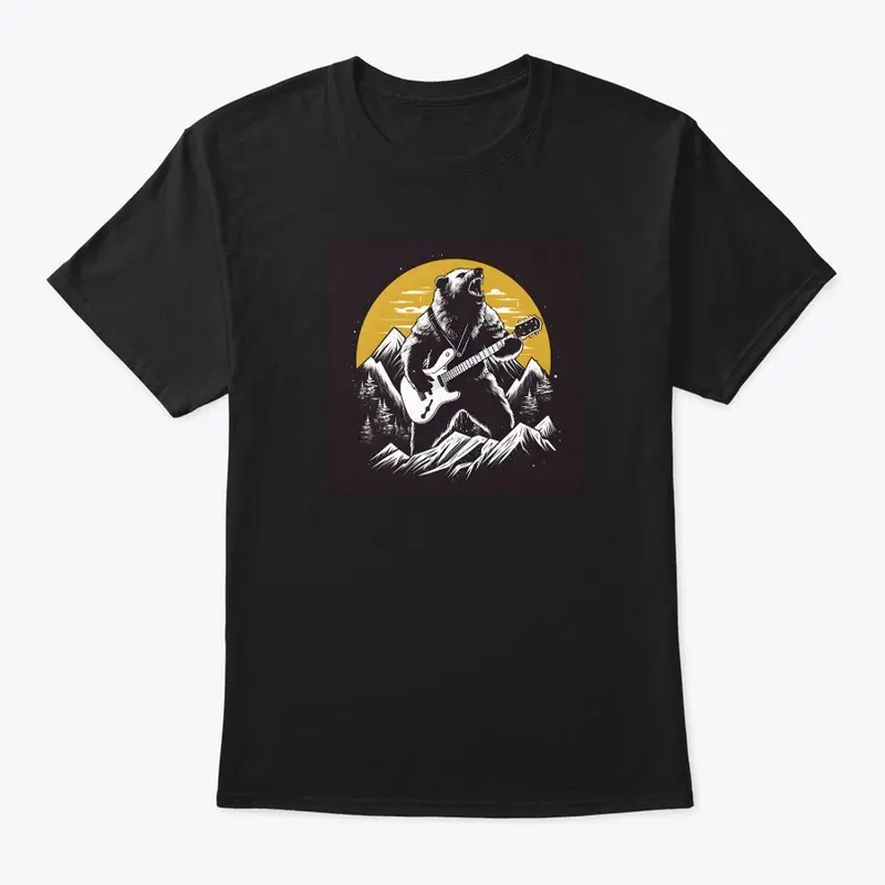 Bear Playing Guitar Shirt 