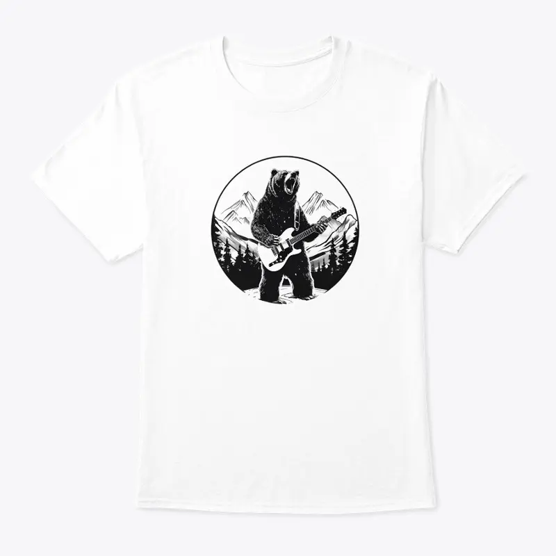 Wild Bear Rockstar Guitarist Shirt