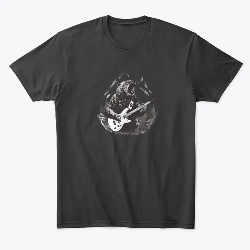 Wild Bear Rockstar Guitarist Shirt