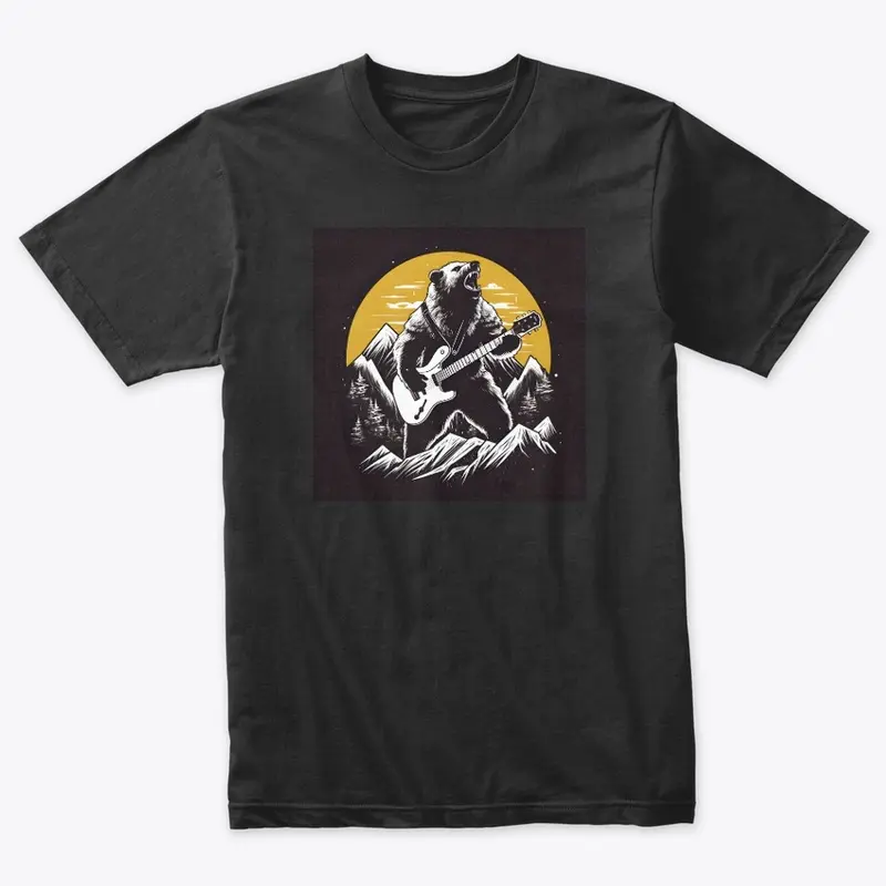 Bear Playing Guitar Shirt 